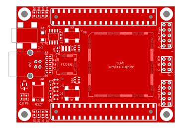 EZ3SUSB - Xilinx Spartan-3 FPGA development board with USB interface